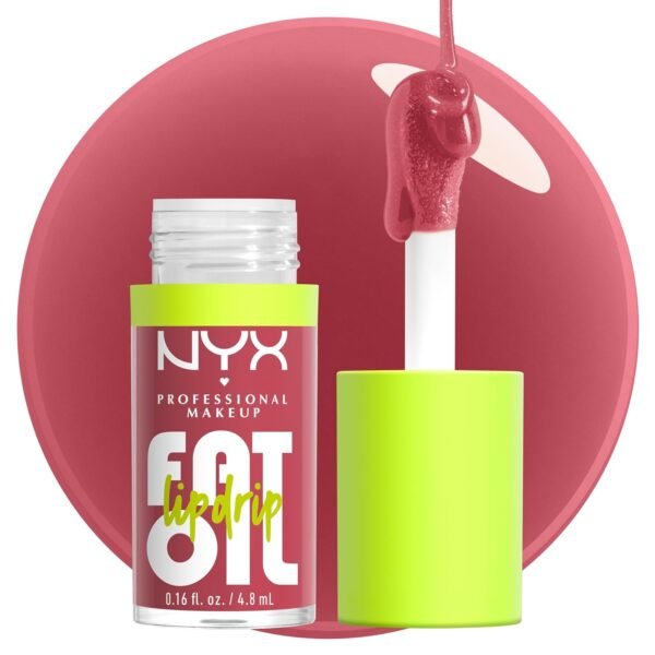 71wwdETKf-L._SL1500_.jpg NYX PROFESSIONAL MAKEUP Fat Oil Lip Drip, Moisturizing, Shiny and Vegan Tinted Lip Gloss - Chillin Like a Villain (Pale Dusty Rose)