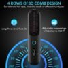 71wzyPd9JeL._AC_SL1500_.jpg Cordless Hair Straightener Brush – Portable Ionic Hot Comb with 65W Fast Charger, Mini Travel Hair Straightening Brush for Women, Lightweight for On-The-Go Styling (Black)