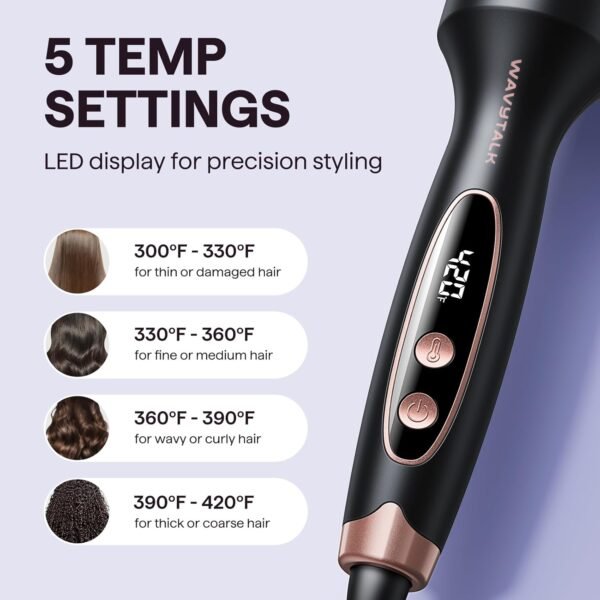 71x3OXrVNTL._AC_SL1500_.jpg Wavytalk Blowout Boost Thermal Brush, 1.5 inch Heated Round Brush Curling Iron for Blowout Look, Dual Voltage, Ceramic Tourmaline, Ionic Technology, 5 Temperature Settings