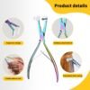 71xCnVhZzlL._SL1500_.jpg Gomake Tape in Hair Extension Tools Kit with Flat Surface Stainless Steel Tape in Hair Extensions Sealing Clamp Plier,Tape Remover Scraper Tool,Hair Clips, Human Hair Extensions Styling Tool-Rainbow