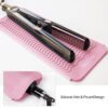 ANGENIL Heat Resistant Silicone Flat Iron Mat Pouch, For Travel Dual Voltage Curling Iron Wand, Hair Straightener, Automatic Wireless Curlers, Crimper Hair Iron, Styling Tools, Curling Brush For Women