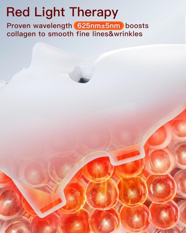 71xKJYk6-HL._SL1500_.jpg NEWKEY LED Face Mask Light Therapy,Red Light Therapy for Face Wrinkle Blue Light Therapy Mask for Face Acne,150LEDs,10 Min Auto Shut off, Wired