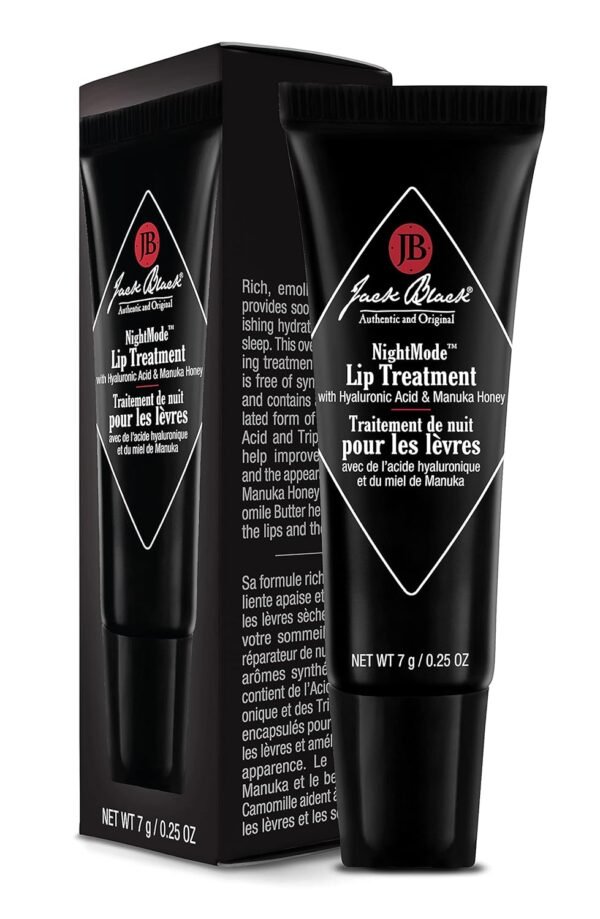 71xNIC7q7jS._SL1500_.jpg Jack Black NightMode Lip Treatment - Overnight Lip Treatment, Hydrating Lip Mask Overnight, Lip Hydration Treatment, Lip Moisturizer Overnight, Night Lip Mask with Hyaluronic Acid, Overnight Lip Balm