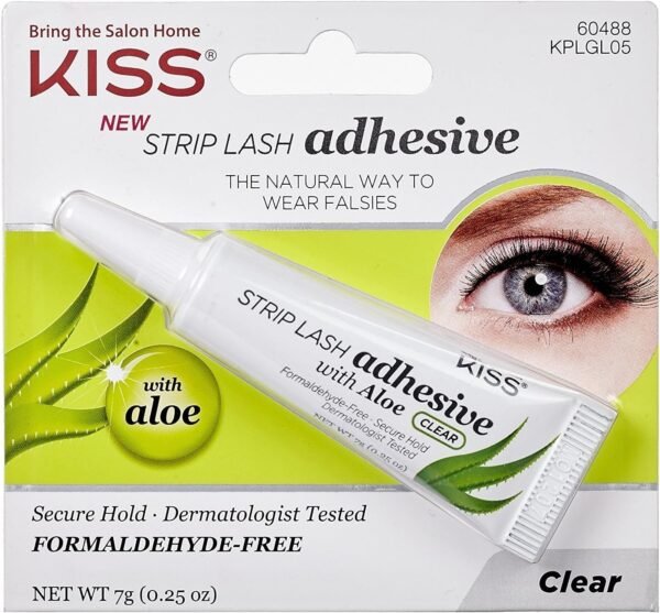 71xXUaJCZ3L._SL1402_.jpg Kiss Strip Lash Adhesive With Aloe (Clear)