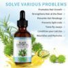 71xe1at3wNL._SL1500_.jpg Organic Castor Oil, Pure Natural Jamaican Black Castor Oil Infused with Rosemary, Cold Pressed Glass Bottles, Boost Hair Growth for Thicker, Fuller Hair, Eyelashes & Eyebrows 2.02 fl oz