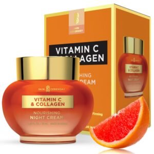 71xok1TnKML._SL1500_.jpg Vitamin C & Collagen Face Moisturizer - Anti-Aging, Skin Tightening, Reduces Wrinkles - Dermatologist Tested, Cruelty-Free Korean Skin Care for All Skin Types - 1.69 Fl. Oz
