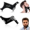 2PCS Men's Beard Shaping Styling Tool Set with Comb, 2025 Version Precision Edging for Jaw, Cheek & Neck Lines, Works with All Beard Razors & Trimmers (Large Size)