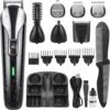Beard Trimmer for Men,IPX7 Waterproof Electric Razor Shavers,Hair Trimmer for Nose Mustache Face Body,Cordless Clippers,Gifts for Men,22 Piece Beard Grooming Kit Black
