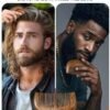 71y2EMbm8pL._SL1500_.jpg Beard Brush, Natural Boar Bristles Beard Brush for Men and Wooden Sandalwood Pocket Beard Comb Set, Facial Hair Grooming Kit with Mustache Scissors as a Styling Tool, Growth, Detangles, Shine