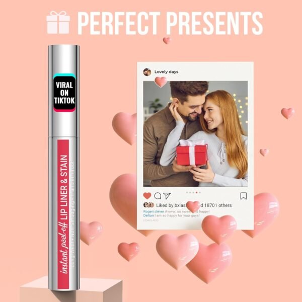 71y68mjxvhL._SL1500_.jpg iMethod Lip Stain - Lip Liner Stain, Peel Off Lip Stain with Tweezer, Natural Long Lasting Lip Stain Peel Off, Waterproof, Easy to Use, Stay On All Day, Nude Pink