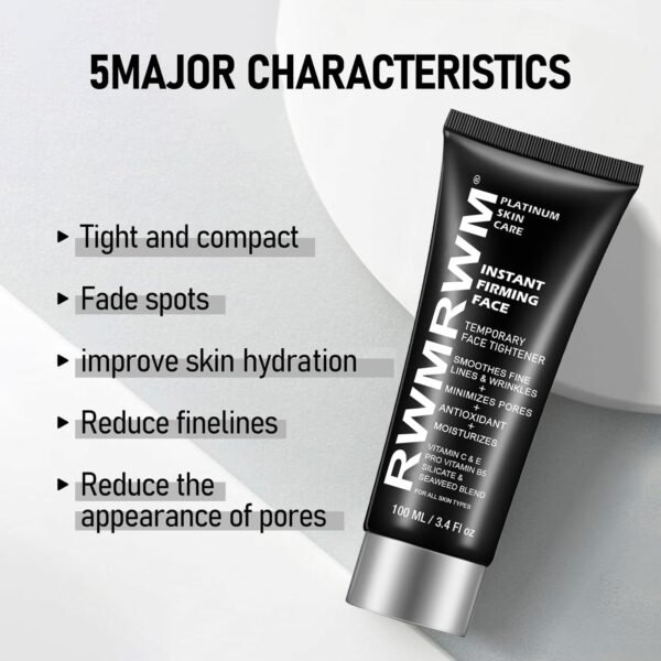 71yIdLCrmNL._SL1500_.jpg Face Tightener – Firms & Smooths the Look of Fine Lines & Wrinkles – Daily Moisturizer for Women & Men – 100ml (3.4 fl.oz)