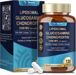 Glucosamine Chondroitin MSM Collagen, 3000MG HSA FSA Eligible Items Only List for Men & Woman, Hsa Store Eligible Items Supplement, Glucosamine Chondroitin Sulfate 120 Capsules Made in USA