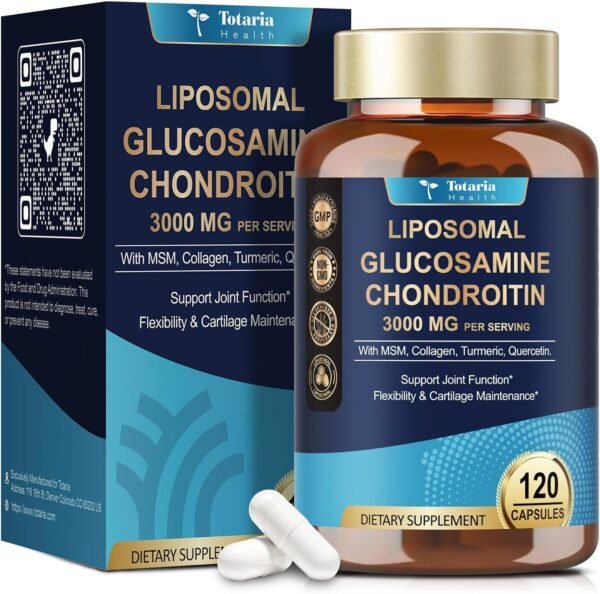 71z4oa45GGL._AC_SL1500_.jpg Glucosamine Chondroitin MSM Collagen, 3000MG HSA FSA Eligible Items Only List for Men & Woman, Hsa Store Eligible Items Supplement, Glucosamine Chondroitin Sulfate 120 Capsules Made in USA