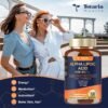 (2 Packs) Alpha Lipoic Acid - 1000mg ALA Supplement Capsules for Neuropathy Support Supplement Nerve Health, Liver Detox, Antioxidant, Metabolism and Cell Energy, Anti-Aging - Non-GMO, Gluten Free