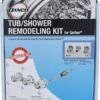 DANCO Bathtub and Shower 3-Handle Remodel/Rebuild Trim Kit for Gerber Faucets | Knob Handle | 11B-1H, 11B-1C, 11B-4D | Chrome (39617)