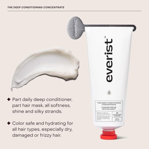 The Deep Conditioning Concentrate, Hydrating and Smoothing for Dry, Damaged, or Frizzy Hair, Hair Mask, Plant-Based, Vegan, 3.4 fl oz