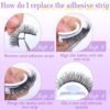 71zRkFISLQL._SL1500_.jpg Self Adhesive Eyelashes Natural Pre-glued Lashes No Glue Needed Lashes Cat Eye Lashes Faux Mink Eyelashes Reusable Self Adhesive Lashes 5 Pairs by zanlufly