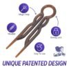 71zSABzM28L._SL1500_.jpg Hair Pins - 2 1/2" Plastic, U-shaped Magic Grip Hairpins, Strong Durable Pins For Fine, Thick & Long Hair, Styling Accessories - Tortoise Shell, Set of 10
