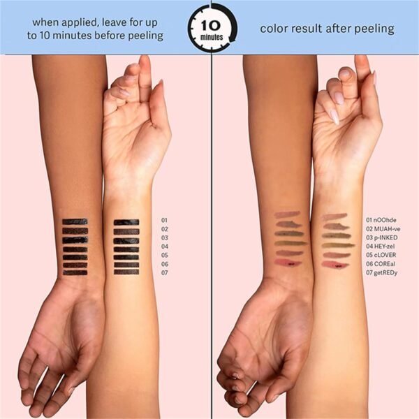 71zSTRlyj6L._SL1500_.jpg BONNIE CHOICE 3 Colors Peel Off Matte Lip Liner Stain, Long Lasting Natural Peel Off Tattoo Lip Stain, Waterproof Non-Stick Cup Lip Tint Peel Off Lip Gloss, Lip Makeup Gifts for Women (3pcs/Set B)