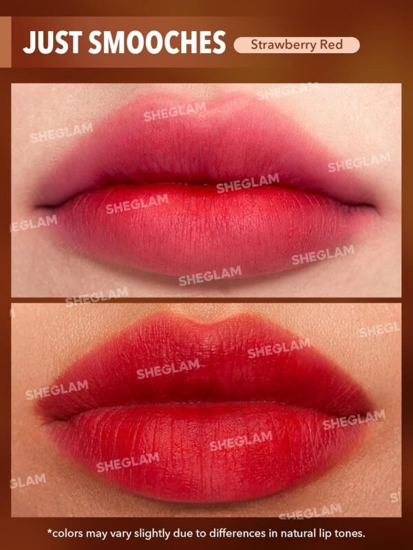 71zd4FnvrL._SL1500_.jpg SHEGLAM Soft Haze Lip Blur Waterproof Liquid Lipstick Matte Transfer-Proof Lip Tint Lasting Super Stay Lip Stain-Just Smooches