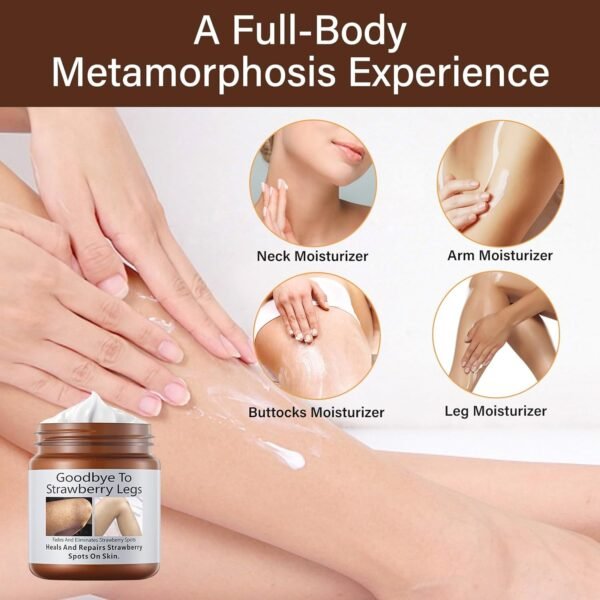 Strawberry Legs Treatment For Women, Rough Bumpy Body Cream, Lotion For Dry Skin Strawberry Skin Remover, Keratosis Pilaris Treatment Moisturizing Cream Body Moisturizer for Spots Brightening Dry