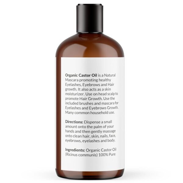 71zuuyrWvYL._SL1500_.jpg NaturoBliss Organic Castor Oil 100% Pure and Natural Premium Grade for Hair Growth, Eyelashes and Eyebrows - Carrier Oil - Hair and Body - Expeller-Pressed & Hexane-Free (32 Fl Oz)