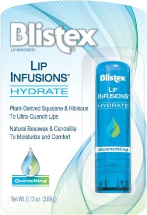 71zwQnIFxxL._AC_SL1330_.jpg Blistex Lip Infusions Hydrate Lip Balm Lip Protectant Lip Moisturizer with Smooth Finish 0.13 Ounce