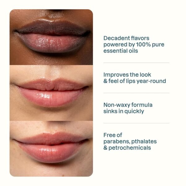 81wy2kc5aL._SL1500_.jpg Cliganic Organic Lip Balm Set - 4 Flavors - Natural Hydrating for Cracked & Dry Lips