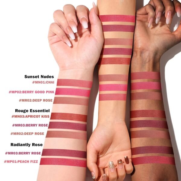 81-9H-4PjL._SL1500_.jpg KIMUSE Lip Stain Tip Marker Set, Long Lasting Waterproof Smudgeproof Lip Liner Stain, Matte Natural Finish, All Day Wear Lip Color (Rouge Essentiel)