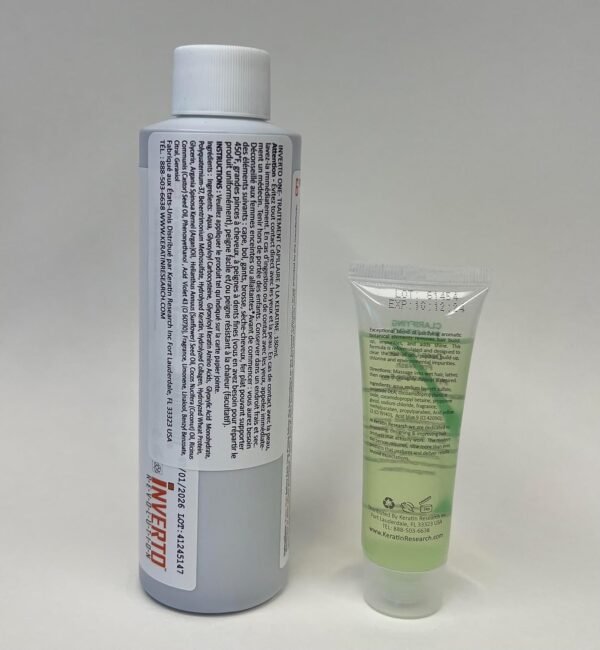 INVERTO ONE 180ml Formaldehyde-free Brazilian Complex Keratin Blowout Kit with Clarifying Shampoo - Vegan Salon Grade Treatment for Instant Results