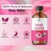 ABBASI & CO Rose Essential Oil– Large 100ml Organic rose oil for Skin, Face and Hair– Anti Ageing & Anti Wrinkle Serum – Cruelty-Free, Vegan, Floral Aroma – Natural Face Moisturizer for All Skin Types
