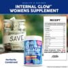 Bovine Colostrum+Collagen Peptides Powder| L-Glutamine L-Lysine Prebiotics Probiotics Digestive Enzymes Vitamin D K2 Vitamin C Quercetin & Folate|Gut Health Supplement Internal Glow By Clean Nutra (1)