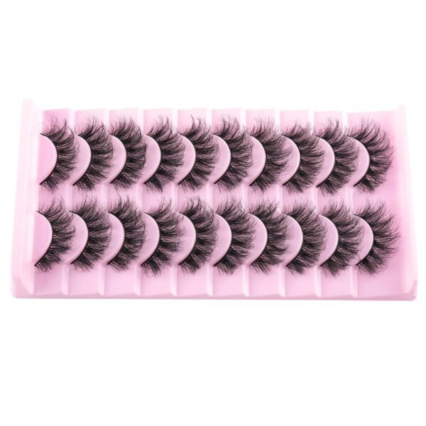 wiwoseo Lashes Natural Look Eyelashes Natural Lashes 3D Thick Volume D Curl Wispy Eyelashes that Look Like Extensions Fake Eyelashes 10 Pairs Pack