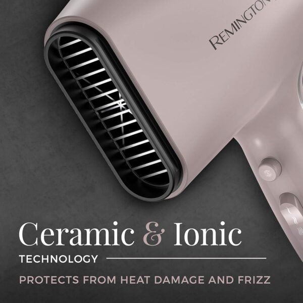 8104CsYds6L._SL1500_.jpg Remington Pro Wet2style Hair Dryer, With Ionic & Ceramic Drying Technology, Mauve, 1875 Watts of Drying Power