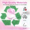 810IBUmS5IL._SL1500_.jpg NXJ INFILILA Glue Rings, 100PCS Disposable Plastic Glue Rings for Eyelash Extensions, Nail Art Tattoo Holder, Blossom Smart Cups for Eyelash Extension Supplies Pink
