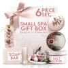 Orchid & Jasmine Spa Gift Baskets for Women – Scented Self Care Shower Essential - Elegant Kit for Mom, Wife, Sister, Friend - Body Bath Set - Aromatic Box for Occasions - Home Spa-Inspired