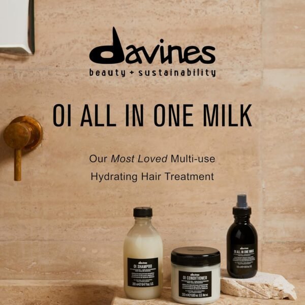 Davines OI All in One Milk | Hair Milk Spray | Powerful Hair Detangler + Hydrating Leave-In Treatment | Smoothes Frizzy Hair