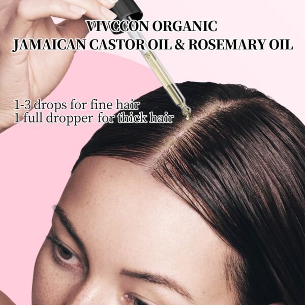 811H1bWcK2L._SL1500_.jpg Jamaican Castor Oil & Rosemary Oil 2 Packs with Gua Sha Tools, Black Castor Oil for Hair Growth & Body Massage, 100% Pure, Natural, Cold Pressed Hair Oils