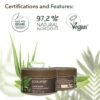 Aloe Vera Hair Mask with Organic Aloe Vera for Hair – Hydrating & Fortifying, 96.9% Natural, Vegan, Deep Treatment for Damaged, Dry & Curly Hair, Shea Butter & Rice Proteins, 8.5 Fl Oz
