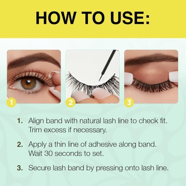 811foDRoDkL._SL1500_.jpg Ardell Active Lash - Speedy, False Eyelashes, Water-Resistant, Lightweight, Strip Lashes, 4 Pairs, 1-Pack