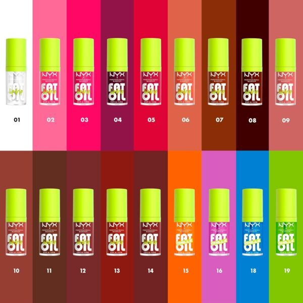 812I-PMRvaL._SL1500_.jpg NYX PROFESSIONAL MAKEUP Fat Oil Chillz, Moisturizing, Shiny and Vegan Tinted Lip Gloss - Polar Peppermint (Sheer Blue)