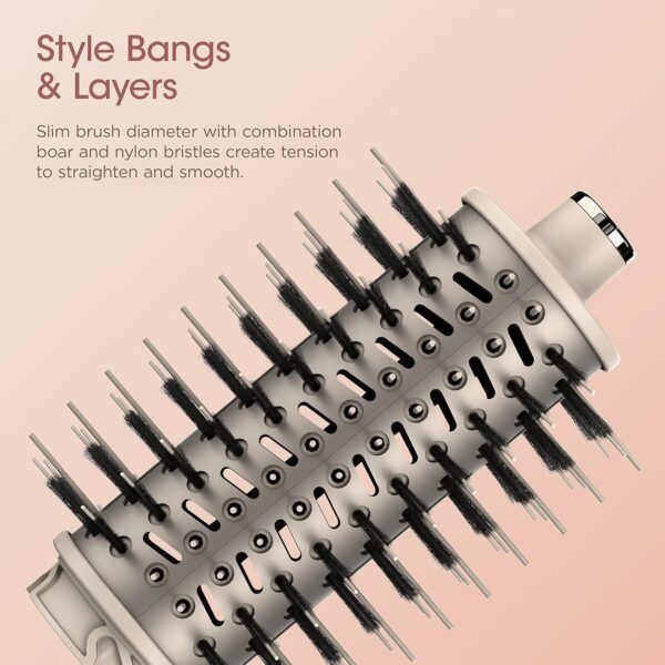 812rLtt6jhL._SL1500_.jpg Shark FlexStyle Round Hot Air Brush Attachment for Blow Dryers, Hair Styling Tool for Straight, Wavy, Curly, and Coily Hair, Stone
