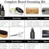 Striking Viking Grooming Kit - Premium Care Products for Men with Beard Shampoo, Oil, Balm Butter, Brush, Wooden Comb, Mustache Scissors & Toiletry Bag