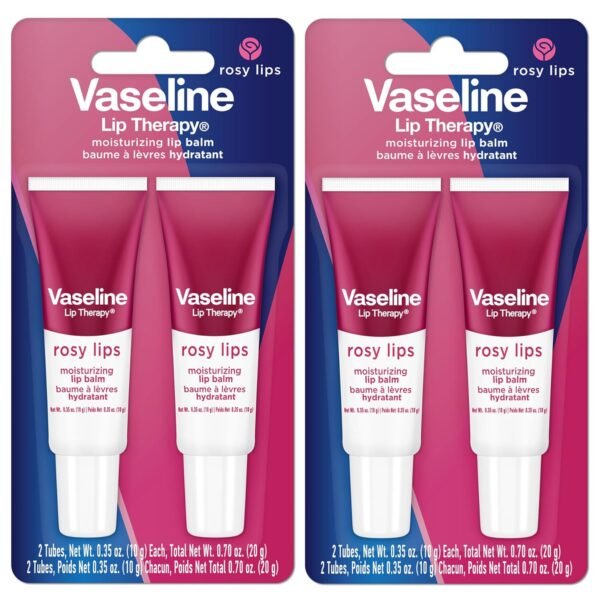 Vaseline Lip Therapy Rosy Lips Moisturizing Lip Balm - Twin Pack (2-Pack)