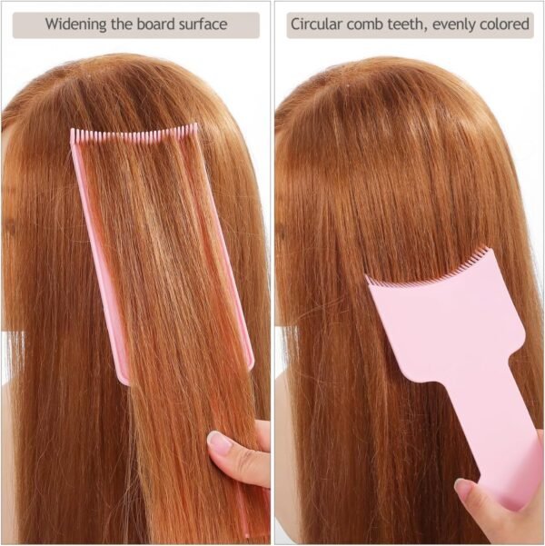 3 Pcs Balayage Boards Highlighting Comb Set Highlighting Paddle Board Hair Coloring Tool, 3 Sizes Hair Dye Kit for Hairdressing and Styling
