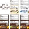 813DwCQQq5L._AC_SL1500_.jpg Panama Jack Sunscreen Lip Balm - SPF 45, Flavor Pack, Broad Spectrum UVA-UVB Sunscreen Protection, Prevents & Soothes Dry, Chapped Lips (Dreamsicle/Vanilla/Tropical/Mango)