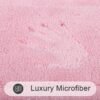 SHACOS Soft Fluffy Bathroom Runner Rugs Set of 3 Bath Mats with U Shape Toilet Rugs Non Slip Washable Bath Rugs Absorbent Bathroom Carpet for Shower Tub, Pink