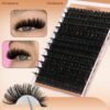 813VYeAsseL._SL1500_.jpg Focipeysa Eyelash Extensions 200D Lash Clusters 14-20MM Lashes Extensions Thick Lash Clusters D-Curly Individual Lashes Extensions Soft Reusable Cluster Lash Extension DIY Lash Cluster Extensions