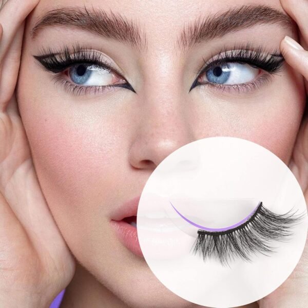 814-ovvmVL._SL1500_.jpg FANXITON Half Lashes Natural Look Wispy 10 Pairs Cat Eye Lashes 3D False Eyelashes Full Soft 15 MM Short Faux Mink Lashes Sets Pack