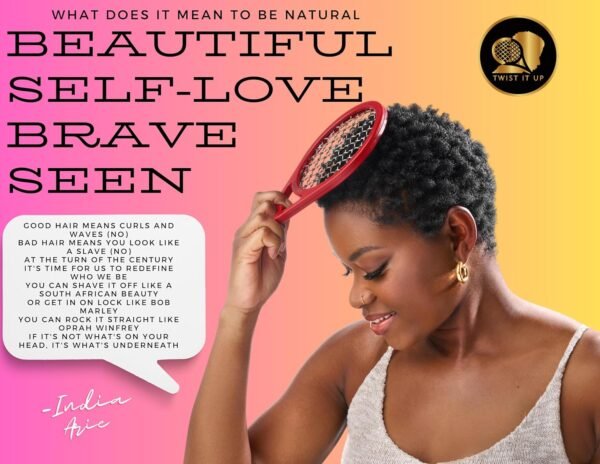 Twist Up Comb (Bond Black) - Alternative for Hair Sponges, Creates Curls and Twists for Black Men, Tennis Racket Design